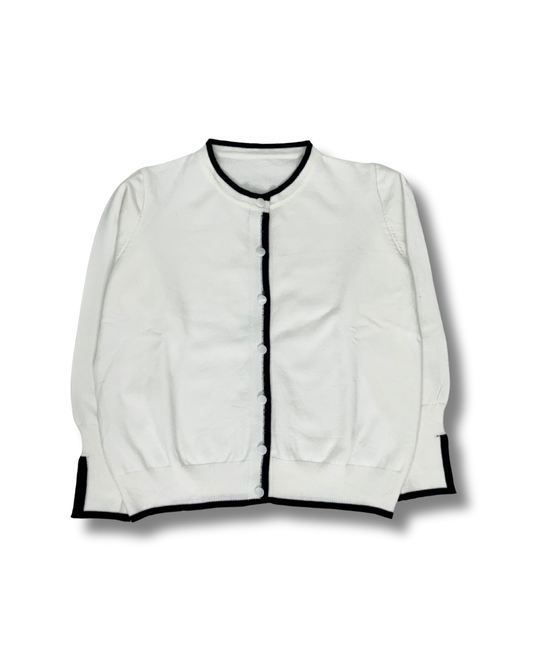 バイカラー カーディガン