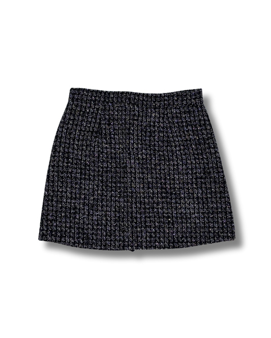 インパン付き ラメツイード ミニスカート