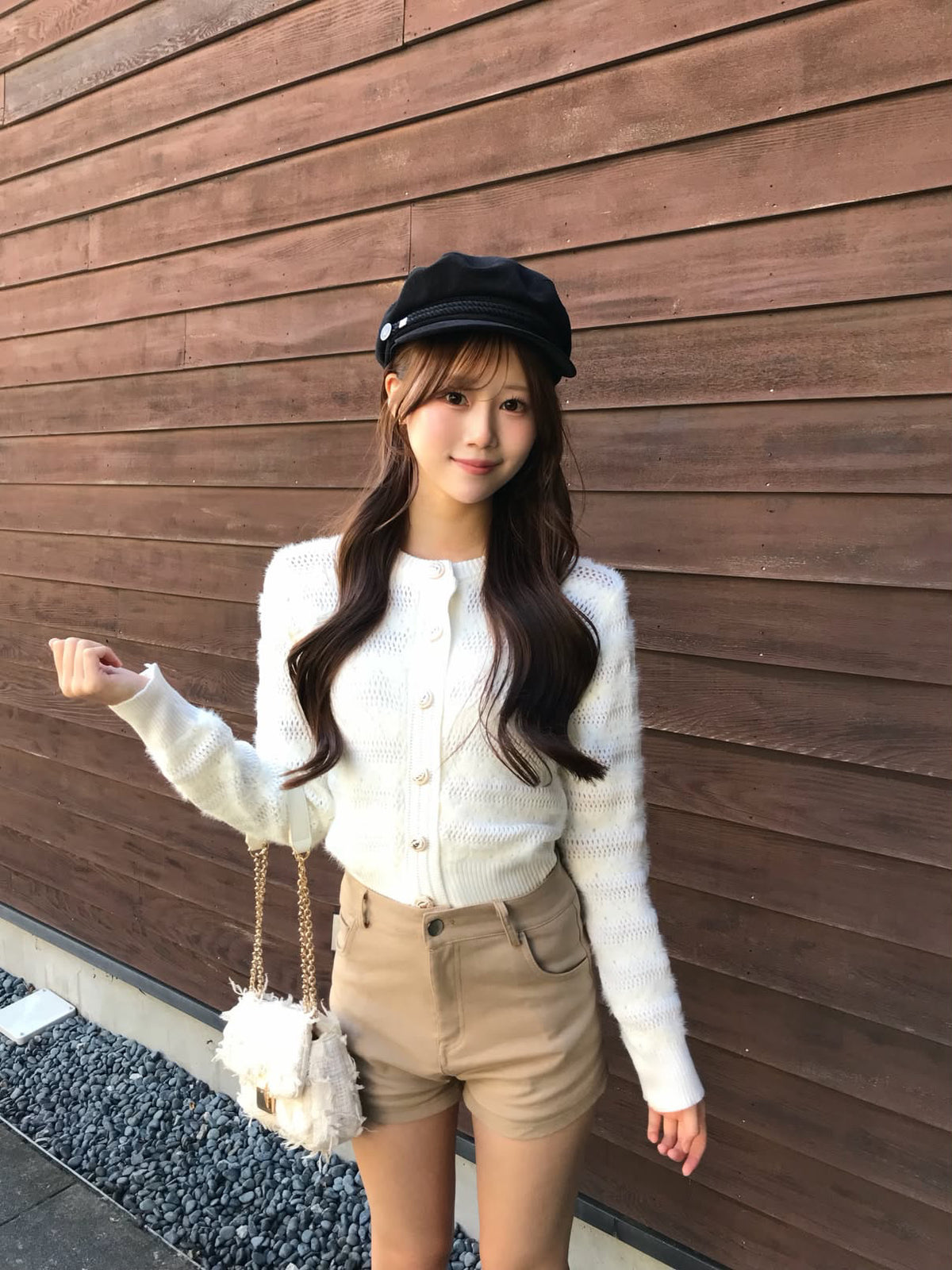 【produced by mona】ハイウエストベーシックショートパンツ