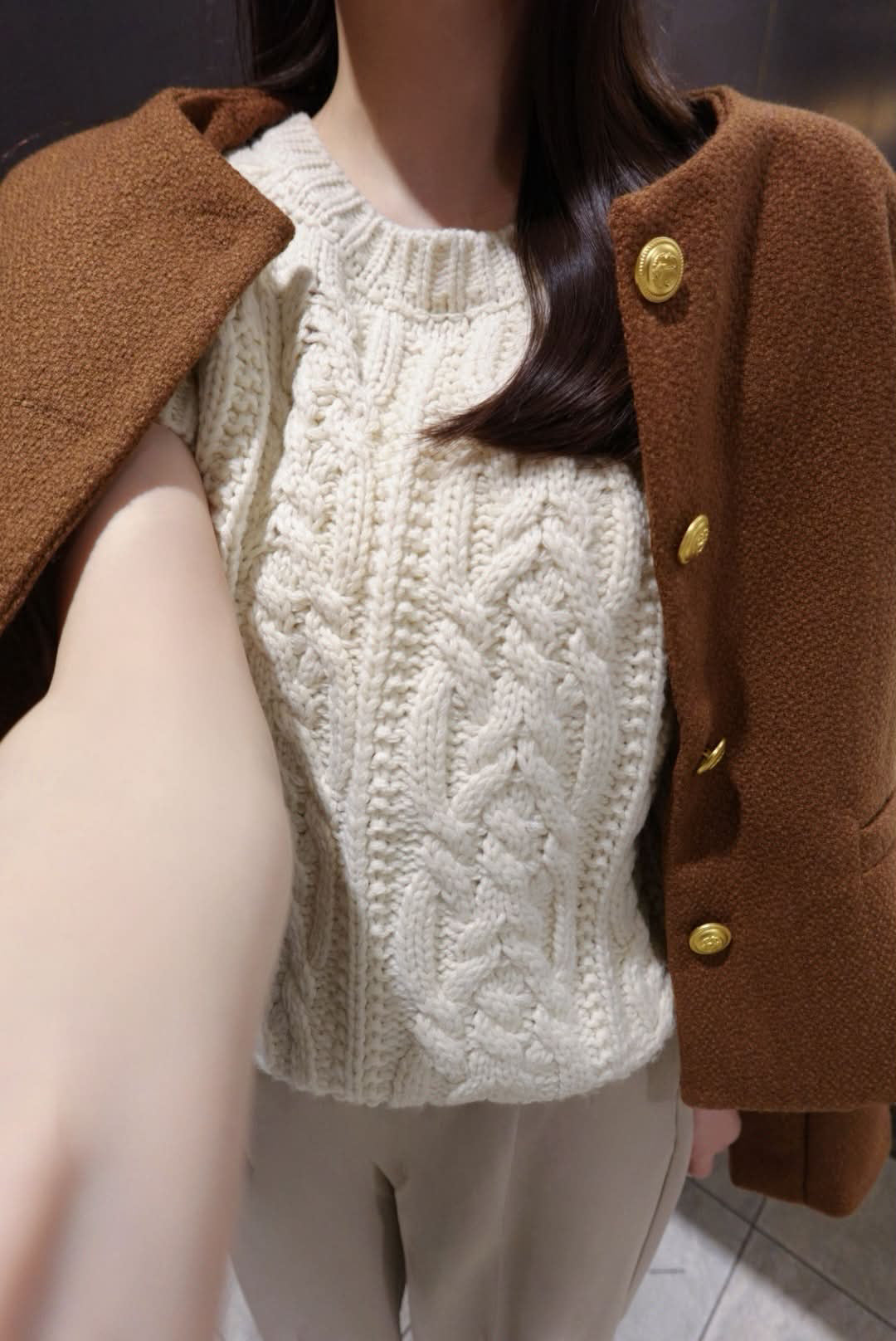 【produced by popo🪽】經典麻花針織衫