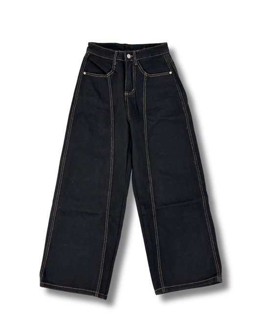 ワイドレッグ デニムパンツ