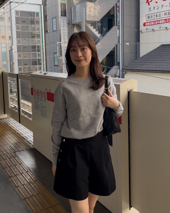 [produced by 莉子] バックオープンニットトップス