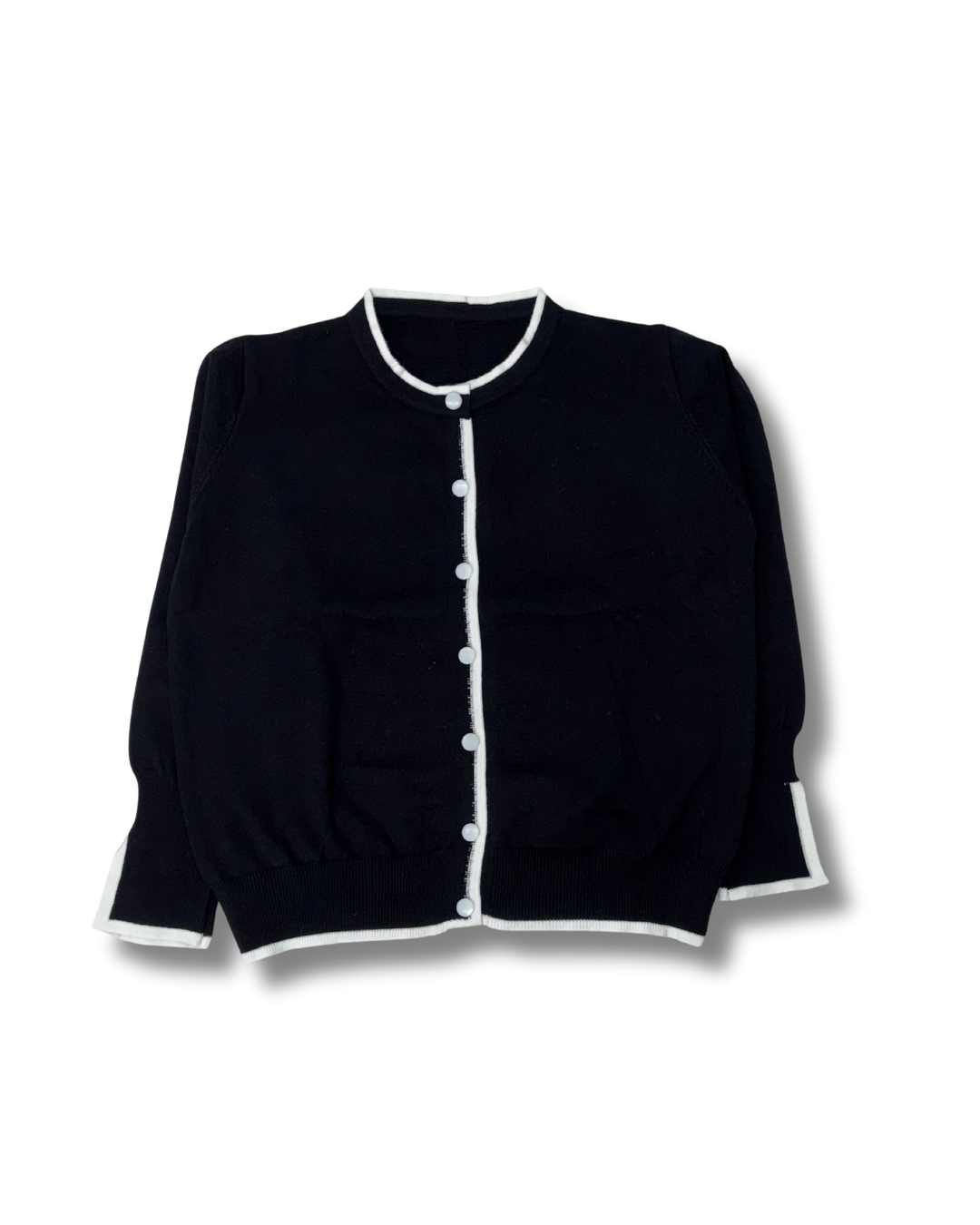 バイカラー カーディガン