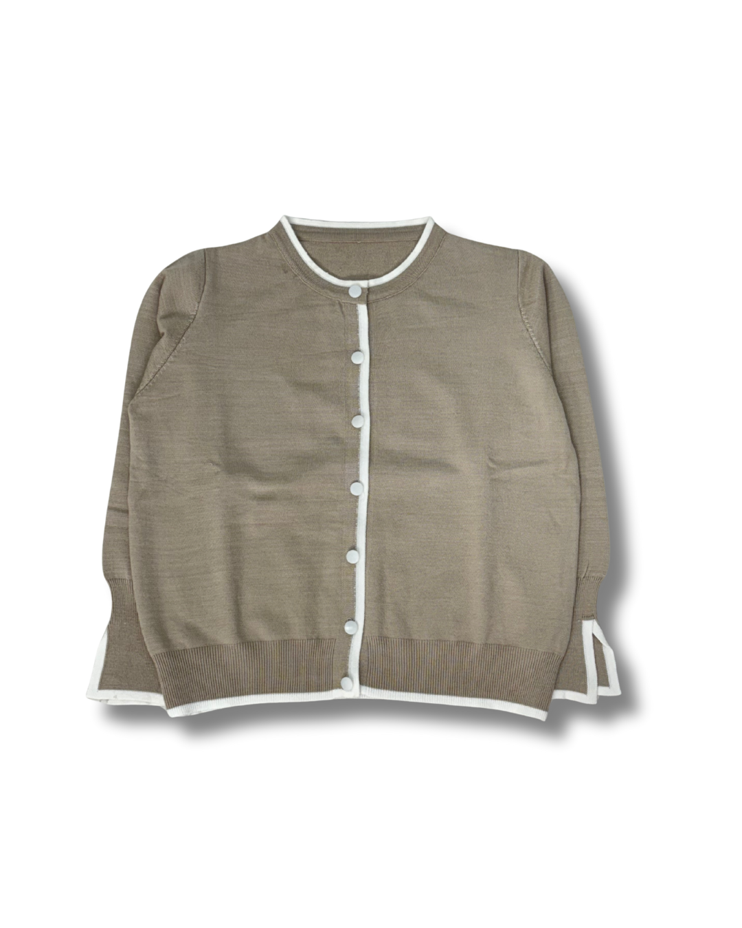 バイカラー カーディガン