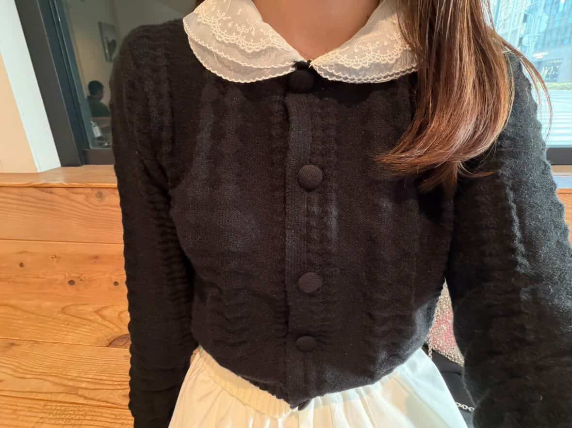 [produced by riri] バイカラーレディカーディガン