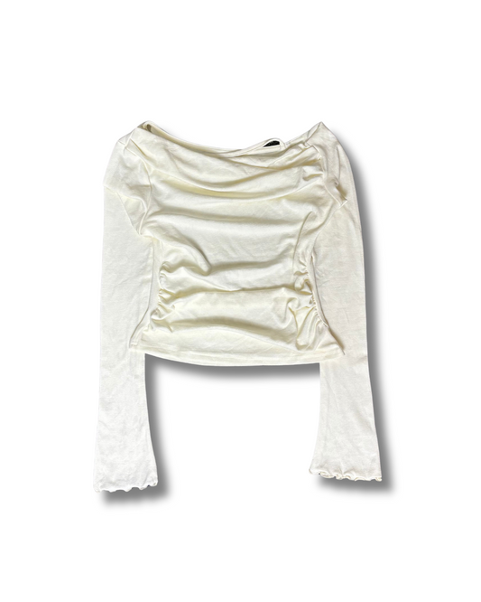 ドレープデザイントップス