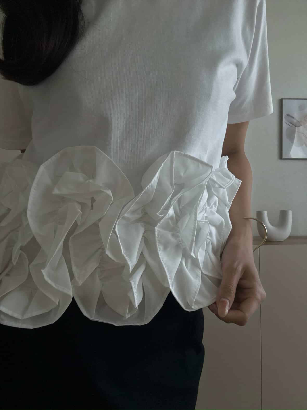 【produced by haru】花邊荷葉邊上衣