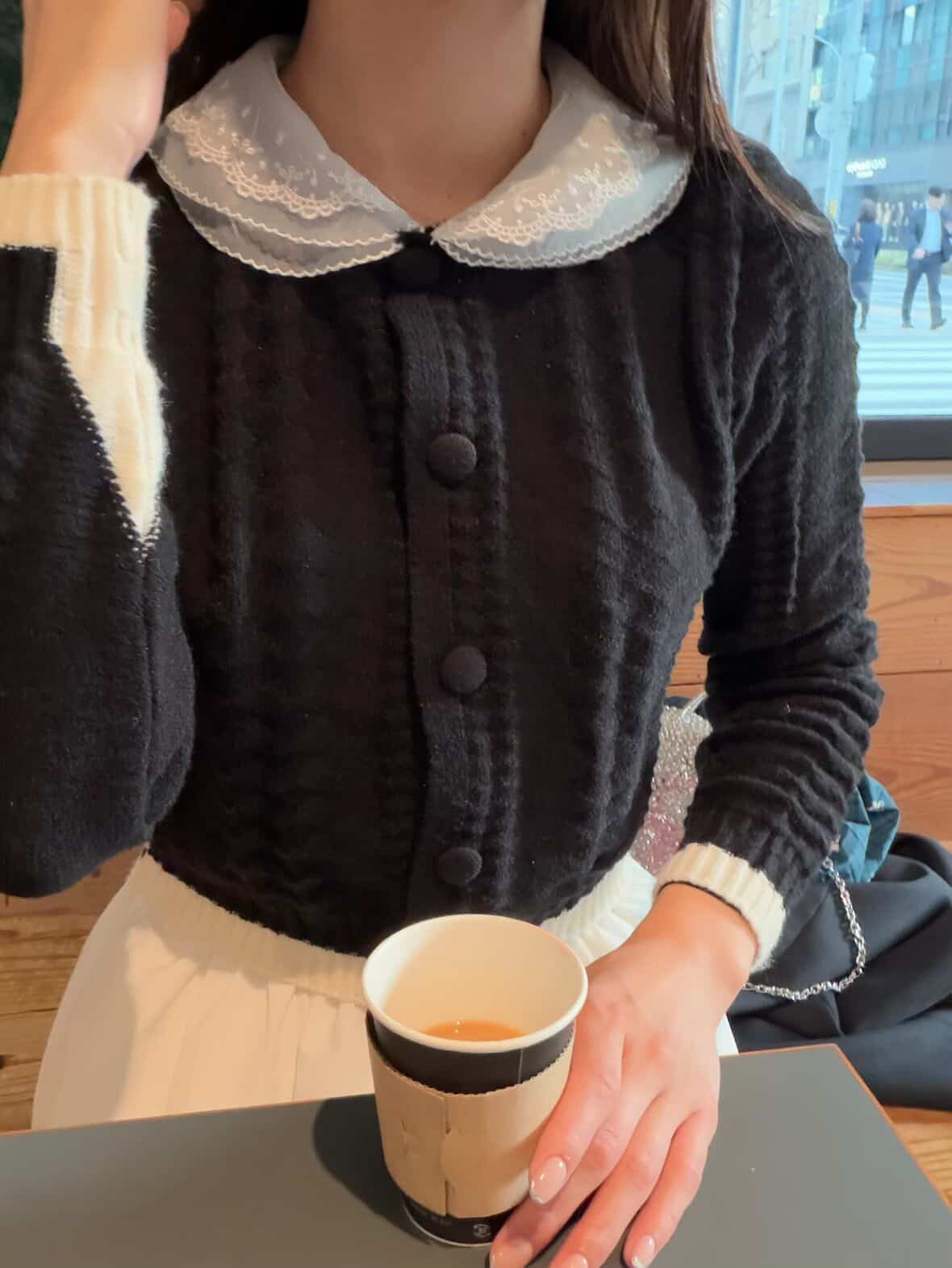 [produced by riri] バイカラーレディカーディガン