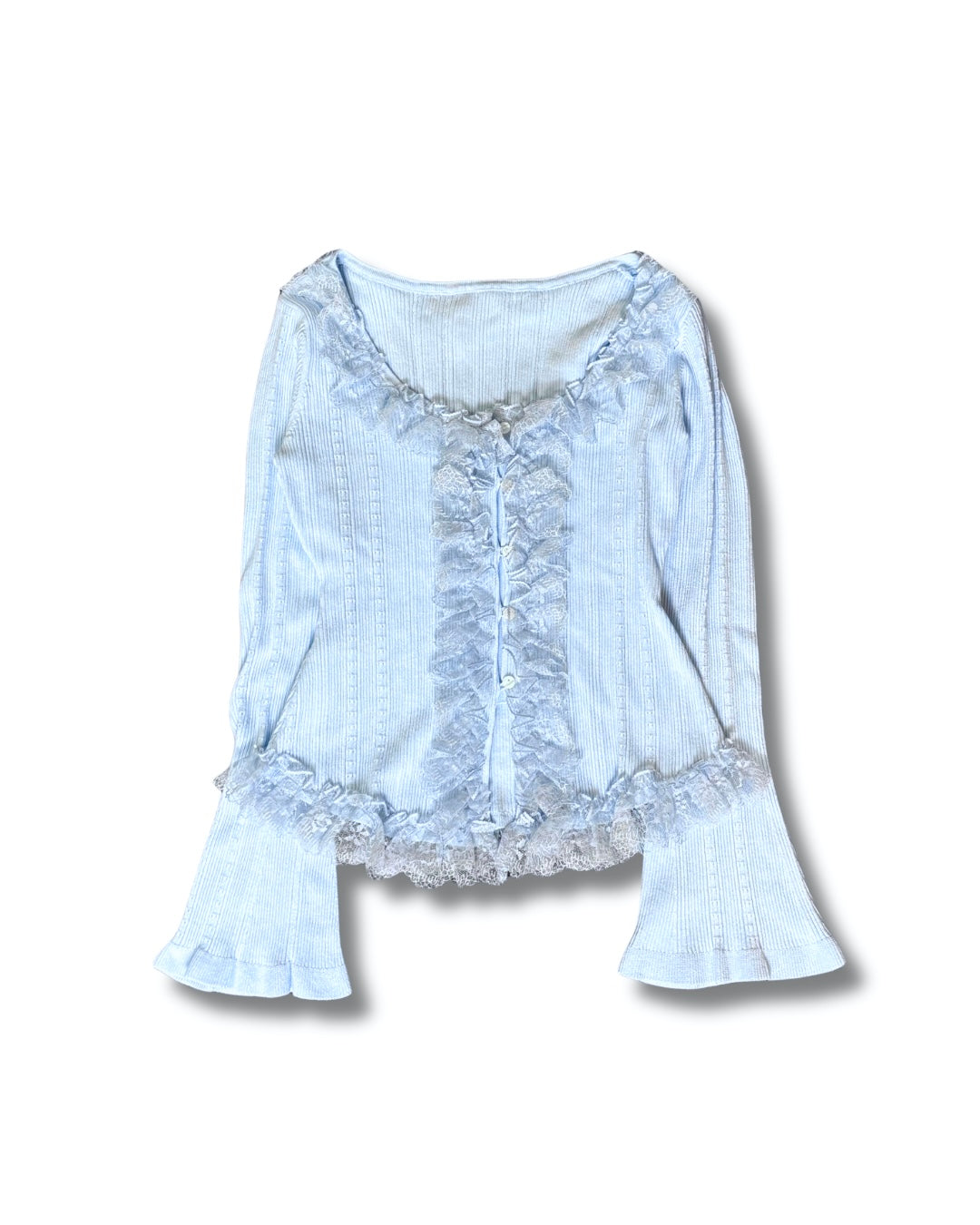 フリルフレアカーディガン