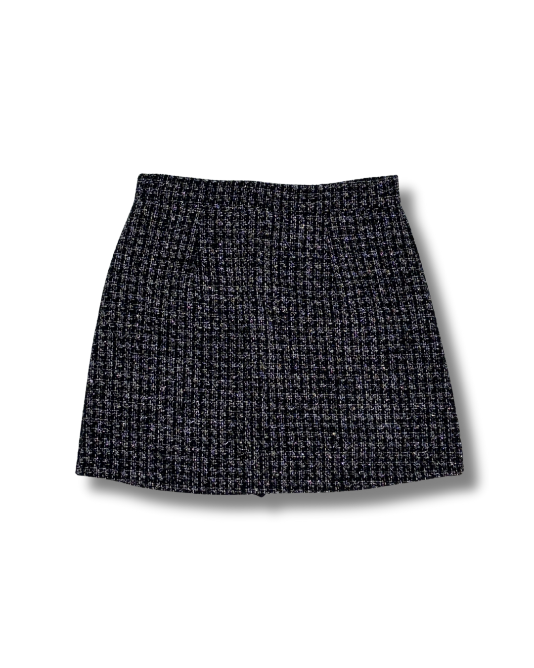 インパン付き ラメツイード ミニスカート