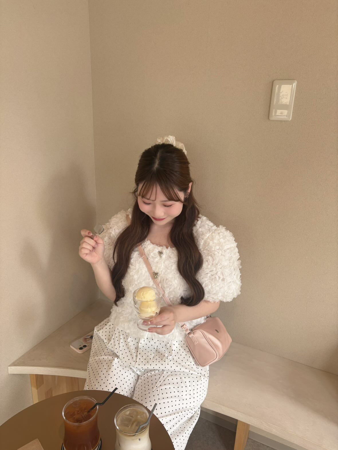 【produced by yuzuki】パフシャーリングトップス