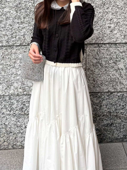 [produced by riri] バイカラーレディカーディガン