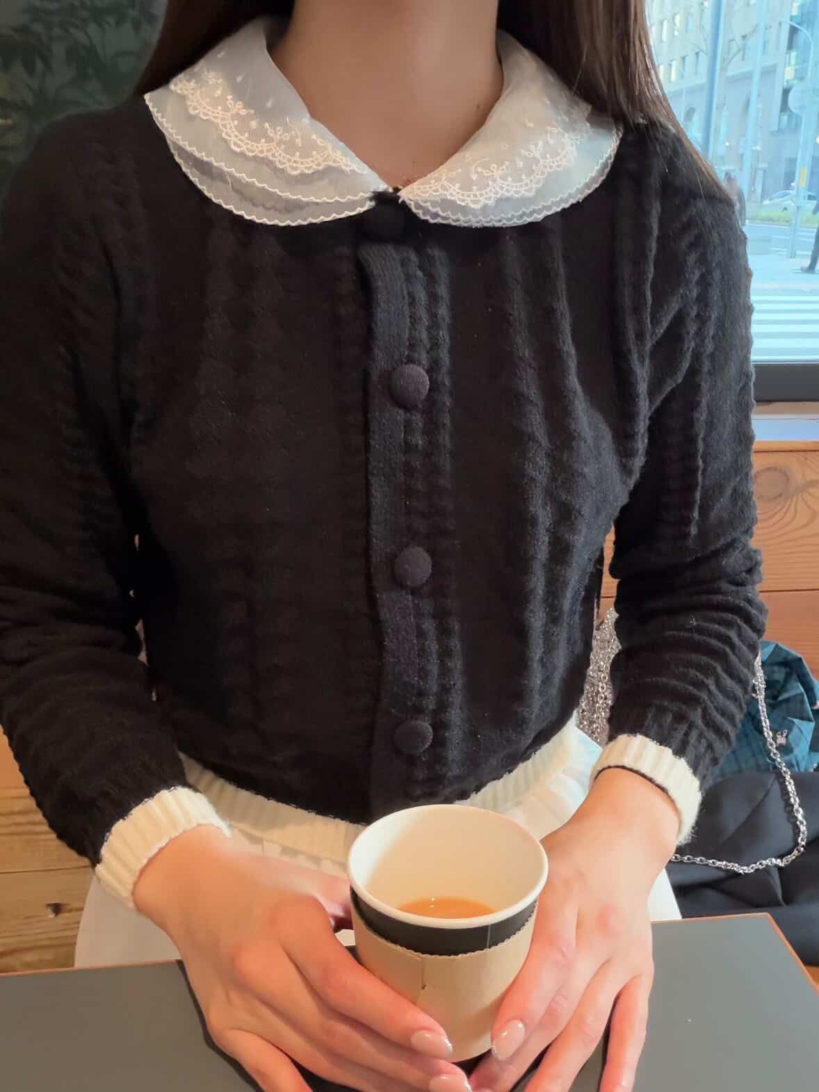 [produced by riri] バイカラーレディカーディガン