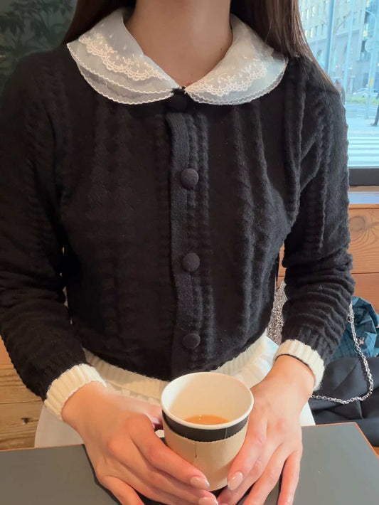 [produced by riri] バイカラーレディカーディガン