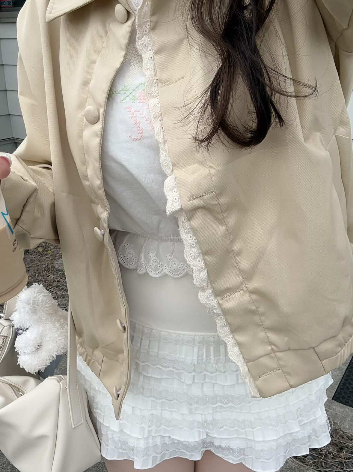 [produced by ゆづき]レースティアードミニスカート