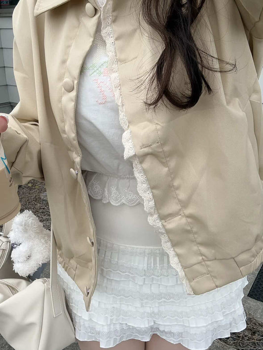 [produced by ゆづき]レースティアードミニスカート